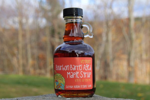 Sherman Hollow Farm 8.45oz bottle of Bourbon Barrel Aged Maple Syrup